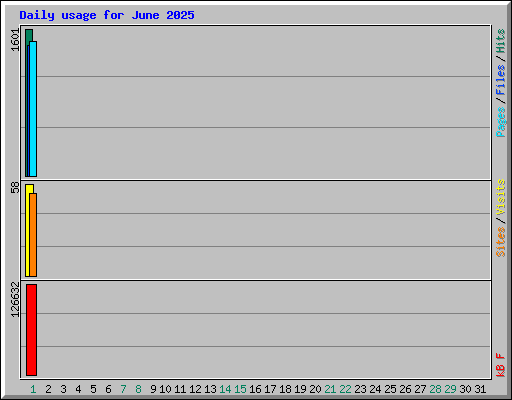 Daily usage for June 2025
