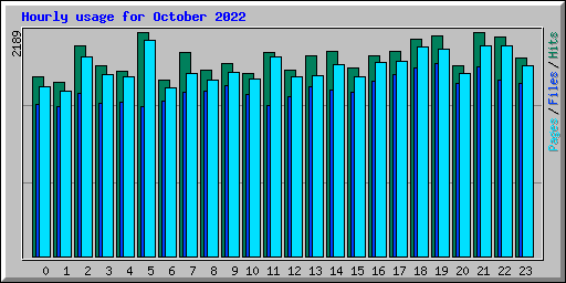 Hourly usage for October 2022